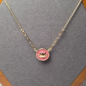 Delicate Lotus Color Pop Necklace